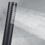 Pommeau de douche fin chromé ABS, nouvelle forme, accessoire de salle de bains, pomme de douche ronde à main, 1 pièce