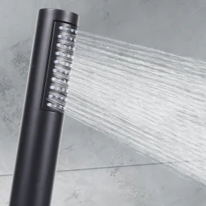 Pommeau de douche fin chromé ABS, nouvelle forme, accessoire de salle de bains, pomme de douche ronde à main, 1 pièce