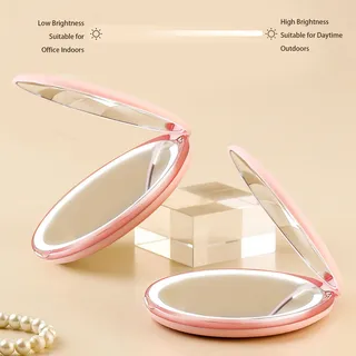 Miroir maquillage LED double face grossissement 1X 5X lumineux…