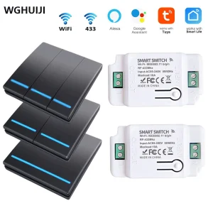 Panneau de télécommande sans fil, aucun câblage requis, peut être fixé à volonté. Interrupteur intelligent, disjoncteur intelligent, contrôleur de lampe Panneau de télécommande sans fil, aucun câblage requis, peut être fixé à volonté. Interrupteur intelligent, disjoncteur intelligent, contrôleur de lampe