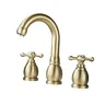 Robinet lavabo laiton brossé or mat col cygne bec haut… – vue 5