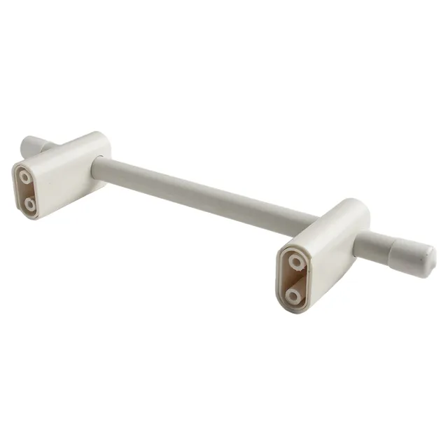 Porte serviettes chauffant 30cm acier carbone ABS blanc… – vue 4