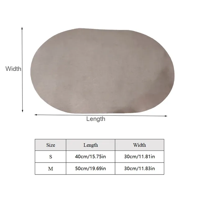 Tapis d'alimentation ovale pour animaux de compagnie – vue 6