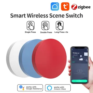 Commutateurs à bouton sans fil intelligents Tuya Zigbee
