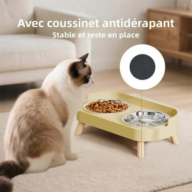 Double bol surélevé pour animaux de compagnie – vue 5