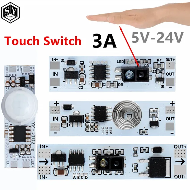 Module capacitif de commutateur tactile 5V-24V 3A