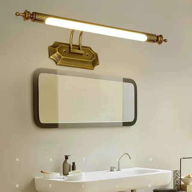 Europe rétro LED miroir applique de luxe or armoire de… – vue 2