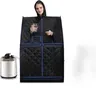 Sauna vapeur portable maison tente individuel noir… – vue 3