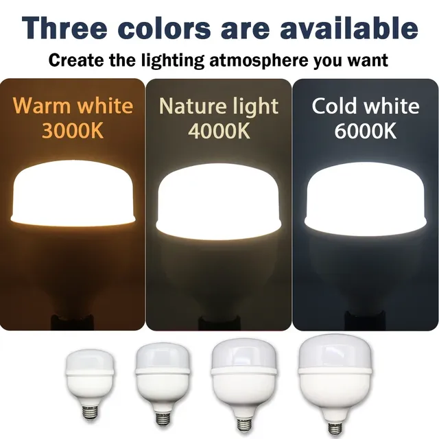 Ampoule LED AC 110V 220V E27 lampe à LED 20W 30W 40W 50W… – vue 3
