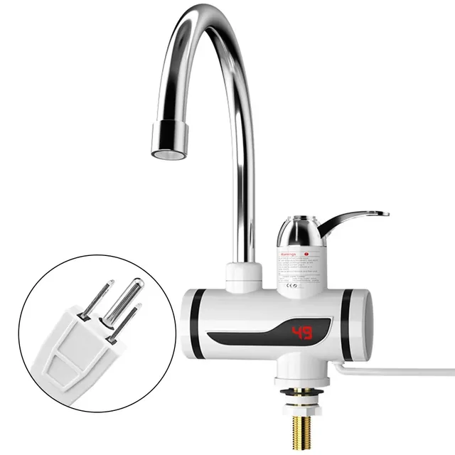 Robinet chauffe-eau électrique rotatif 3000W – vue 3