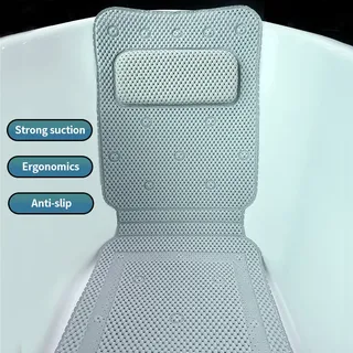 Tapis de douche Extra Long et doux avec oreiller