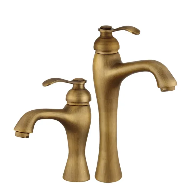 Mitigeur lavabo laiton massif brossé bronze antique… – vue 2