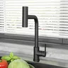Robinet d'évier de cuisine extractible noir – vue 2