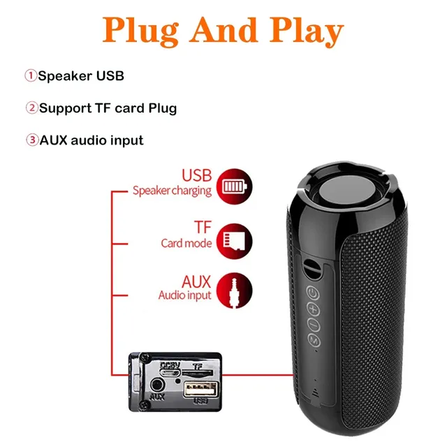 Haut-parleur Bluetooth sans fil portable – vue 4