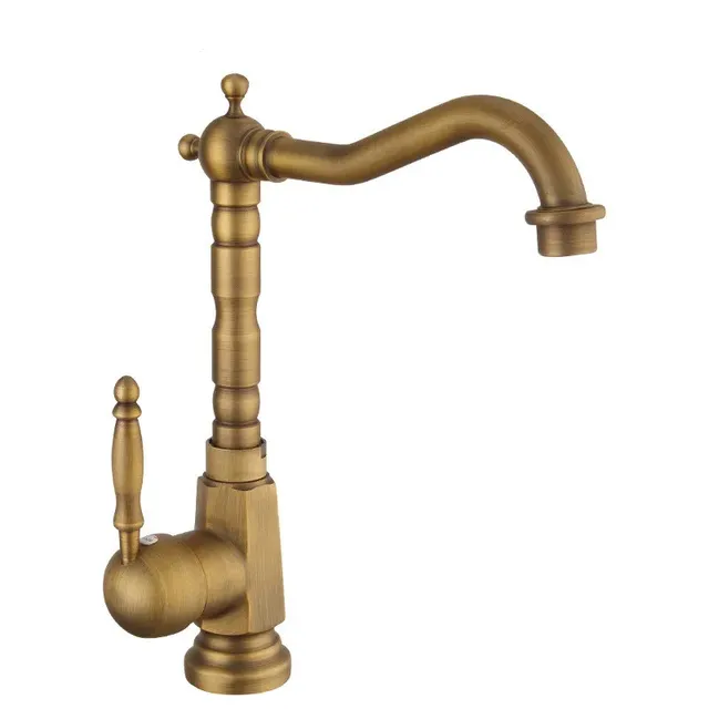 Robinet de lavabo en or – vue 5