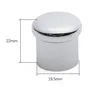 Capuchon robinet douche cuivre chromé miroir poli… – vue 7