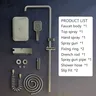 Ensemble de douche numérique avec bouton de Piano – vue 5