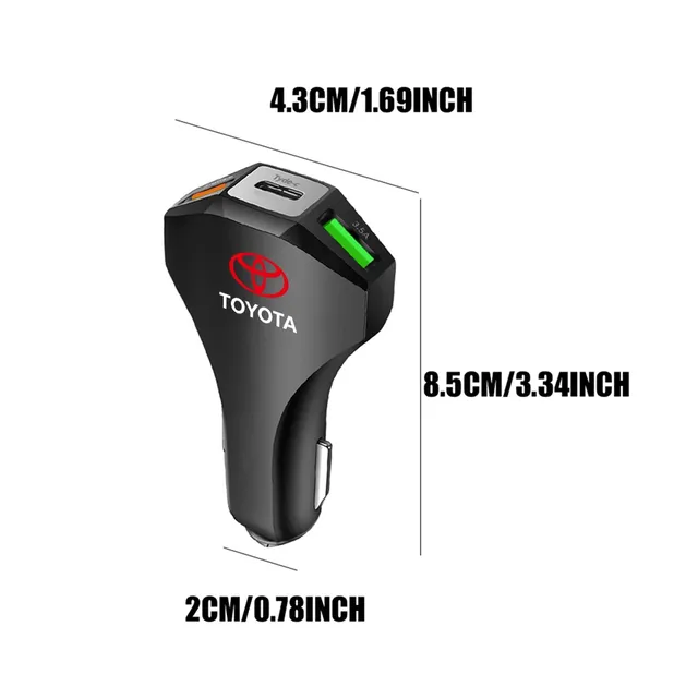 Chargeur de voiture allume-cigare USB Type C chargeur de… – vue 2