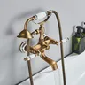 Robinet de douche en laiton antique pour baignoire – vue 2