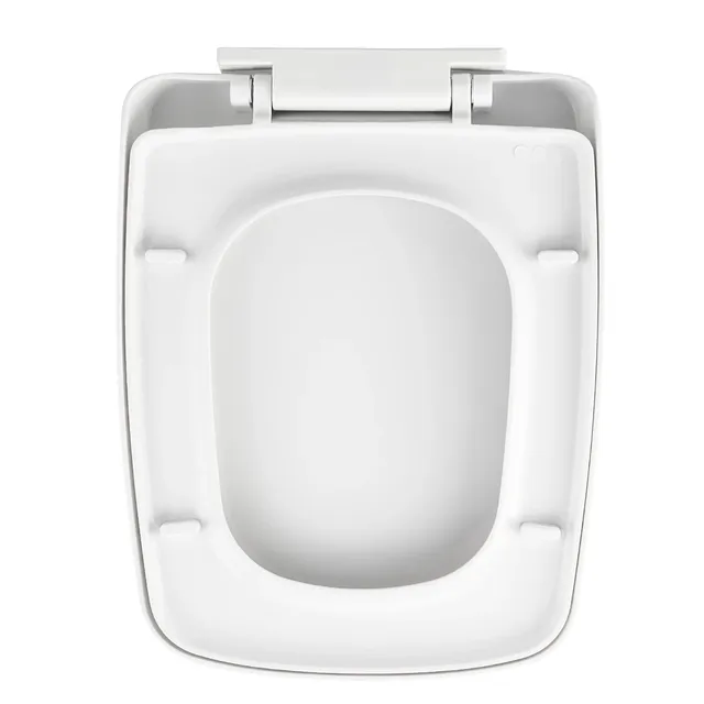 Siège de toilette en forme de D – vue 3