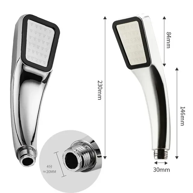 Pommeau de douche chromé ultra pressurisé à 300 trous – vue 6