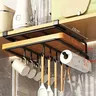 Support organisateur suspendu de cuisine avec crochets… – vue 3