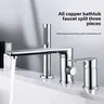 Mitigeur bain douche trois trous montage rebord finition… – vue 2