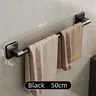 Porte serviette mural noir mat acier…
