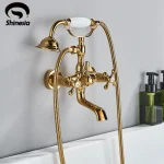 Kendesia-Robinet de douche avec douchette à main, style de téléphone, douche Cascade HOBath, cabine de baignoire, douche d&rsquo;évier, eau chaude et froide