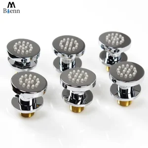 M Boenn Chrome corps douches Jet de pulvérisation en laiton accessoires de salle de bain Massage douche corps Jet économie d&rsquo;eau 2 pouces système de pomme de douche