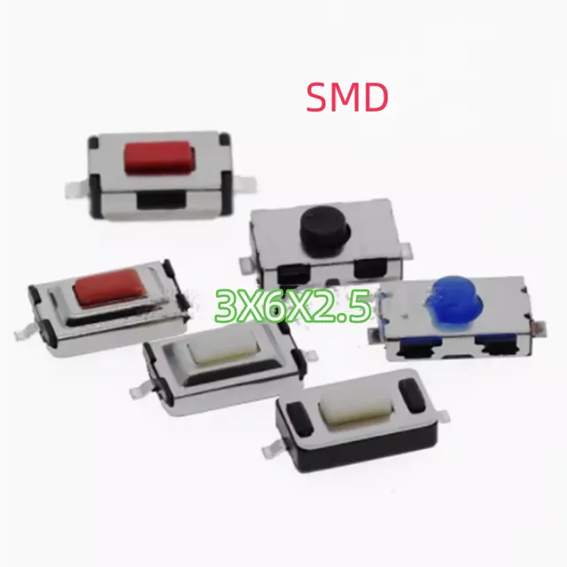 100 pièces Micro interrupteur tactile 4X6X2.5… – vue 2
