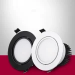 Spot lumineux LED encastrable avec technologie COB, éclairage d&rsquo;intérieur, lumière à intensité réglable, 5/7/9/12/15/18W, 110/240V