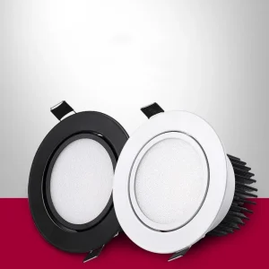 Spot lumineux LED encastrable avec technologie COB, éclairage d&rsquo;intérieur, lumière à intensité réglable, 5/7/9/12/15/18W, 110/240V