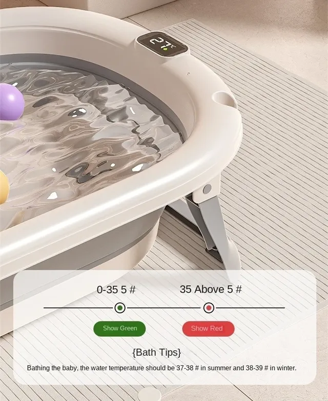 Baignoire pliante portable bébé nourrisson nouveau né… – vue 4
