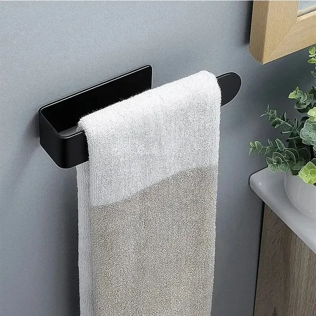 Porte serviettes mural acier inoxydable 304 autoadhésif… – vue 2