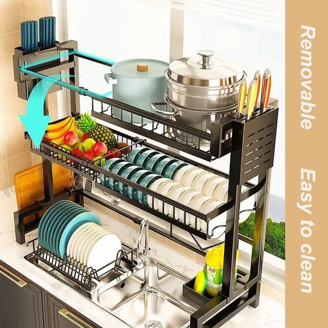 Étagère de rangement de cuisine au-dessus de l'évier – vue 3