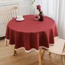 Nappe de Table ronde bordeaux – vue 1