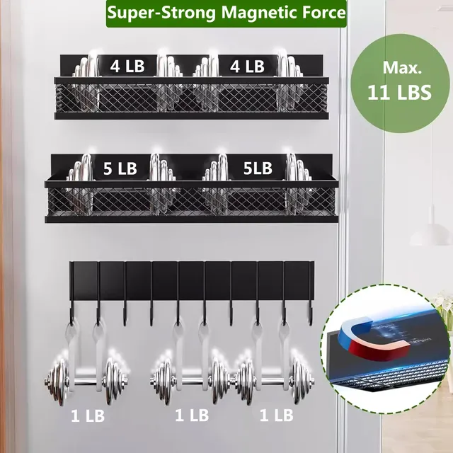 Support de stockage d'épices magnétique en métal pour… – vue 3