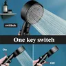 Pommeau de douche réglable argent/noir 3 pièces/ensemble – vue 3