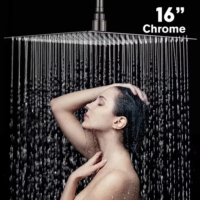 Pommeau de douche Ultra-fin en acier inoxydable