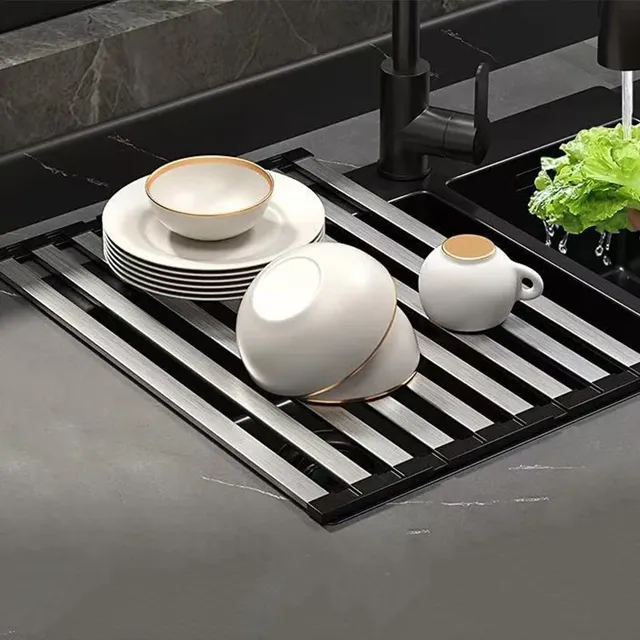 Égouttoir d'évier de cuisine en acier inoxydable 304 – vue 4