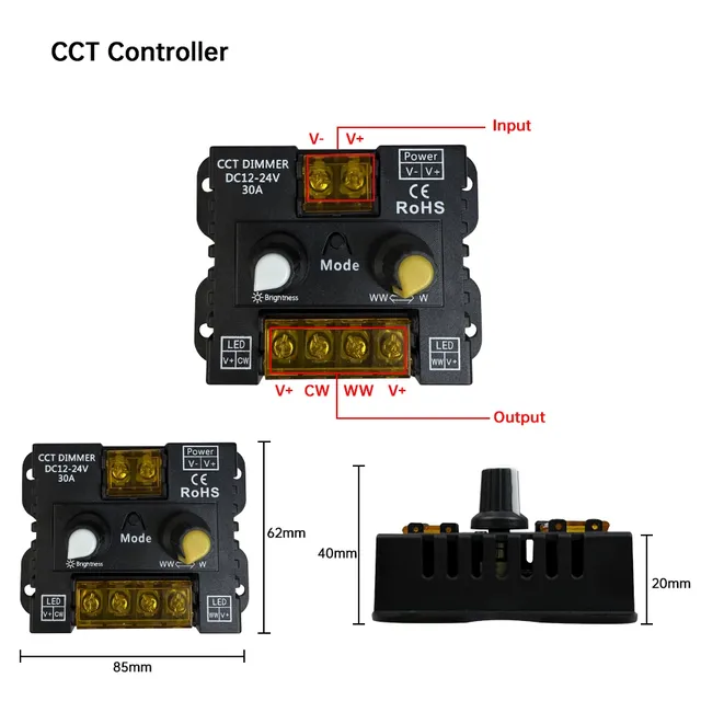 DC12V-24V CCT 30A variateur LED-contrôleur de bouton de… – vue 4