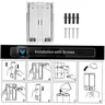 Distributeur mural double savon shampooing rechargeable… – vue 6