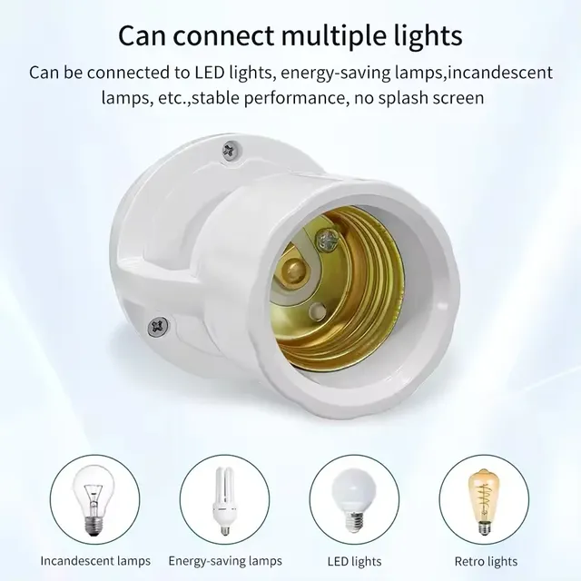 Support d'ampoule avec capteur de mouvement intelligent… – vue 5