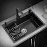 Grand évier de cuisine en acier inoxydable 304