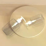 Distributeur de savon carré de 200/300ml, bouteille de Lotion de comptoir avec pompe, distributeur de savon liquide de Lotion de salle de bains, bouteille vide rechargeable