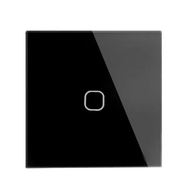 Interrupteur tactile mural verre cristal blanc panneau… – vue 4