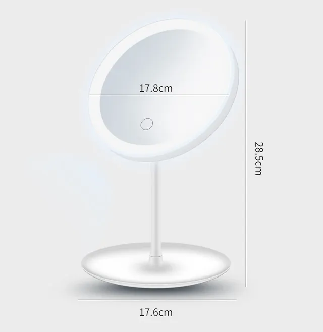 Miroir de maquillage LED ﻿ Miroir de vanité USB détachable – vue 6