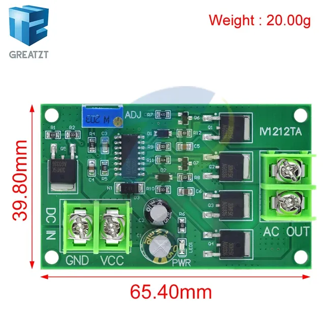 Transformateur d'onduleur de puissance 100W DC-AC DC 12V… – vue 2