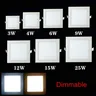 Led Downlight Dimmable 3W 4W 6W 9W 12W 15W 25W carré LED… – vue 1